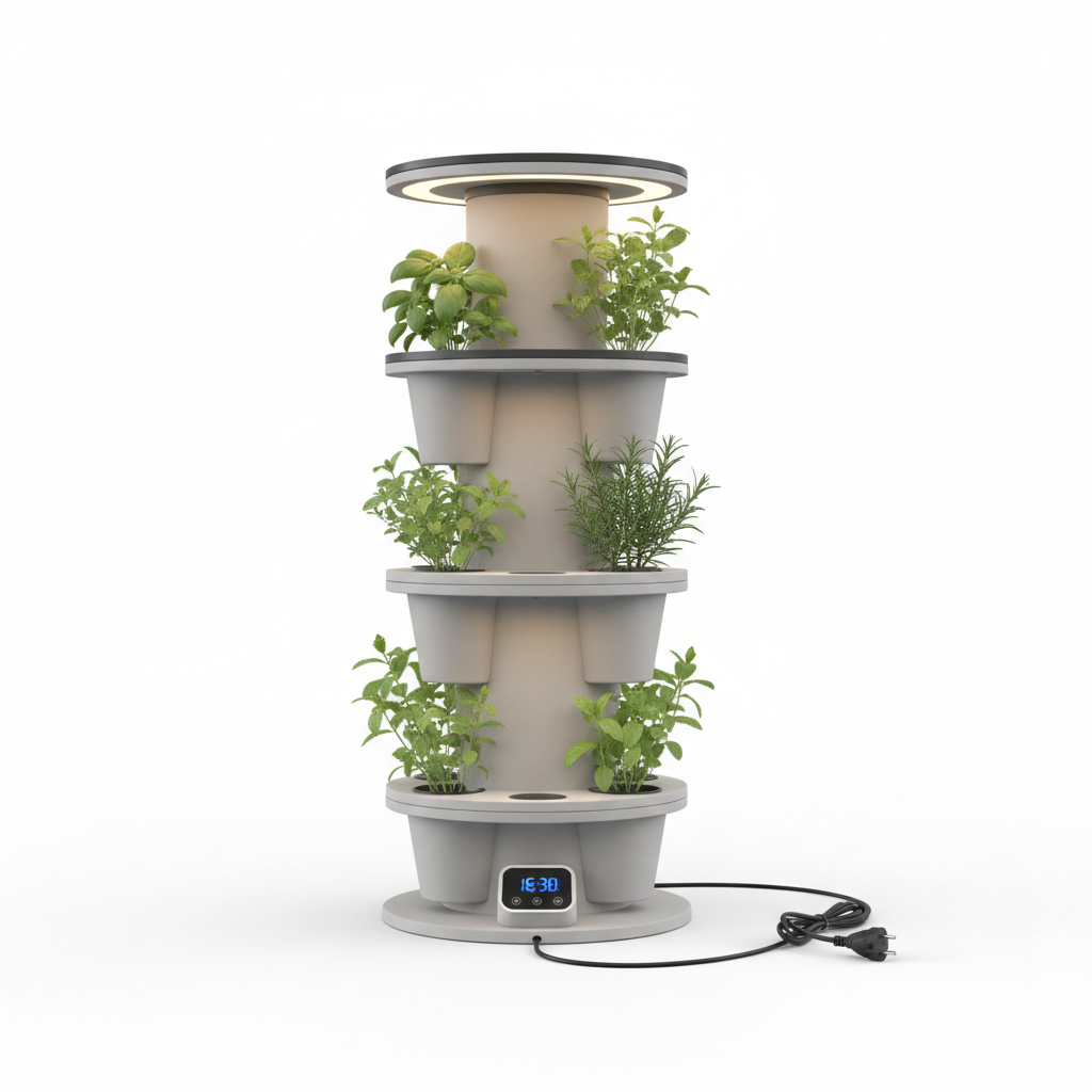 Vertikaler Kräuterturm 'City-Garden'